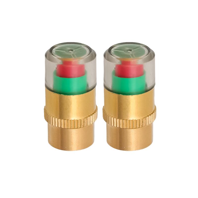 1/4/8pcs Car Tire Pressure Indicator Tire Pressure Gauge Indicator Alert Monitoring Valve Cap Sensor External Valve Detection