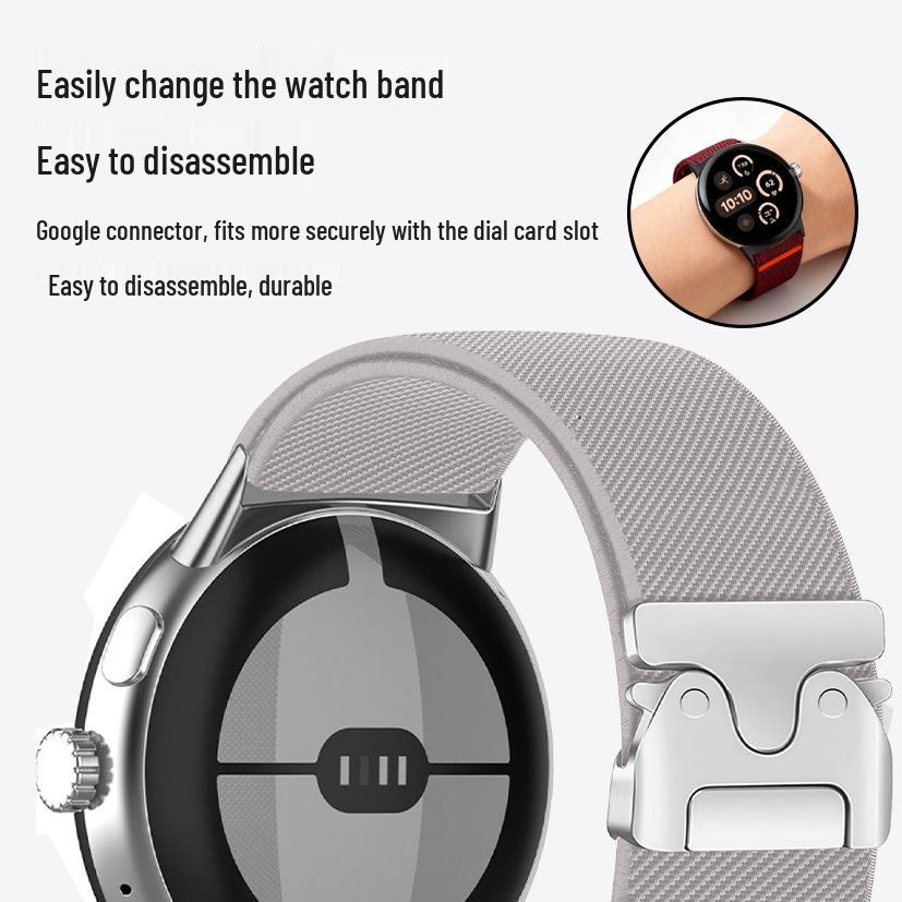 Compatible Elastic Nylon Strap with Parachute Buckle for 41MM/42MM Watches