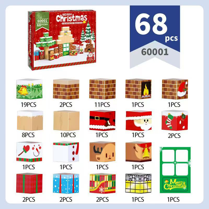 Christmas Magnetic Building Blocks STEM Educational Toys for Kids Ages 6-12, Creative Christmas Gift