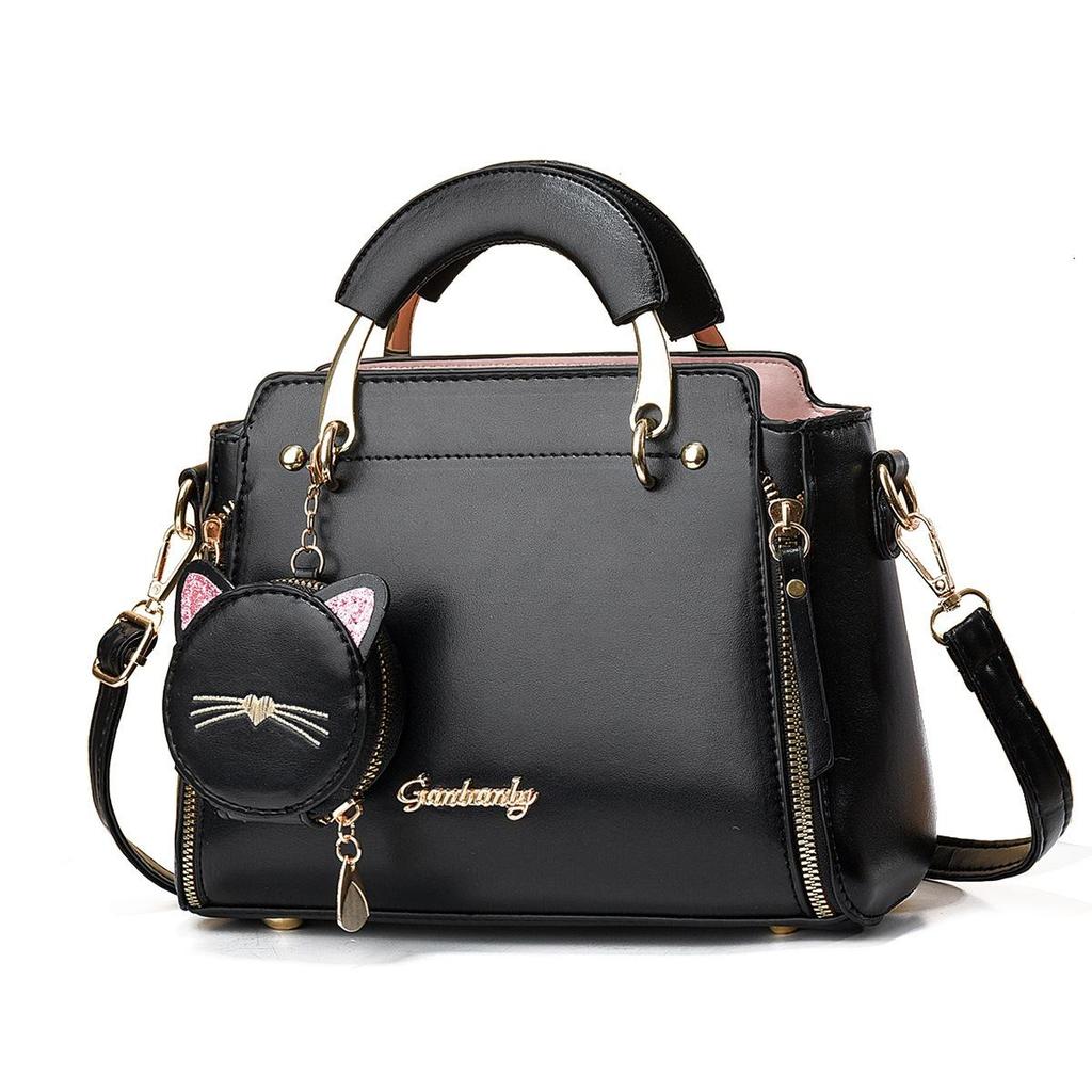 Bag for Women 2026 New Fashionable Sweet Lady Handbag Korean Version Casual Personality Cat Shoulder Cross Bag Trend
