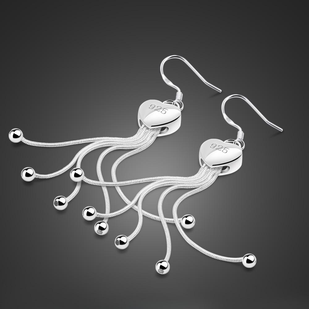 

Temperament Tassel Earrings Women S Korean Simple Round Earrings