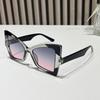Vintage Trendy Colorful Butterfly Sunglasses Women For Female  Luxury Brand Designer Sun Glasses Punk Popular Sexy Shades