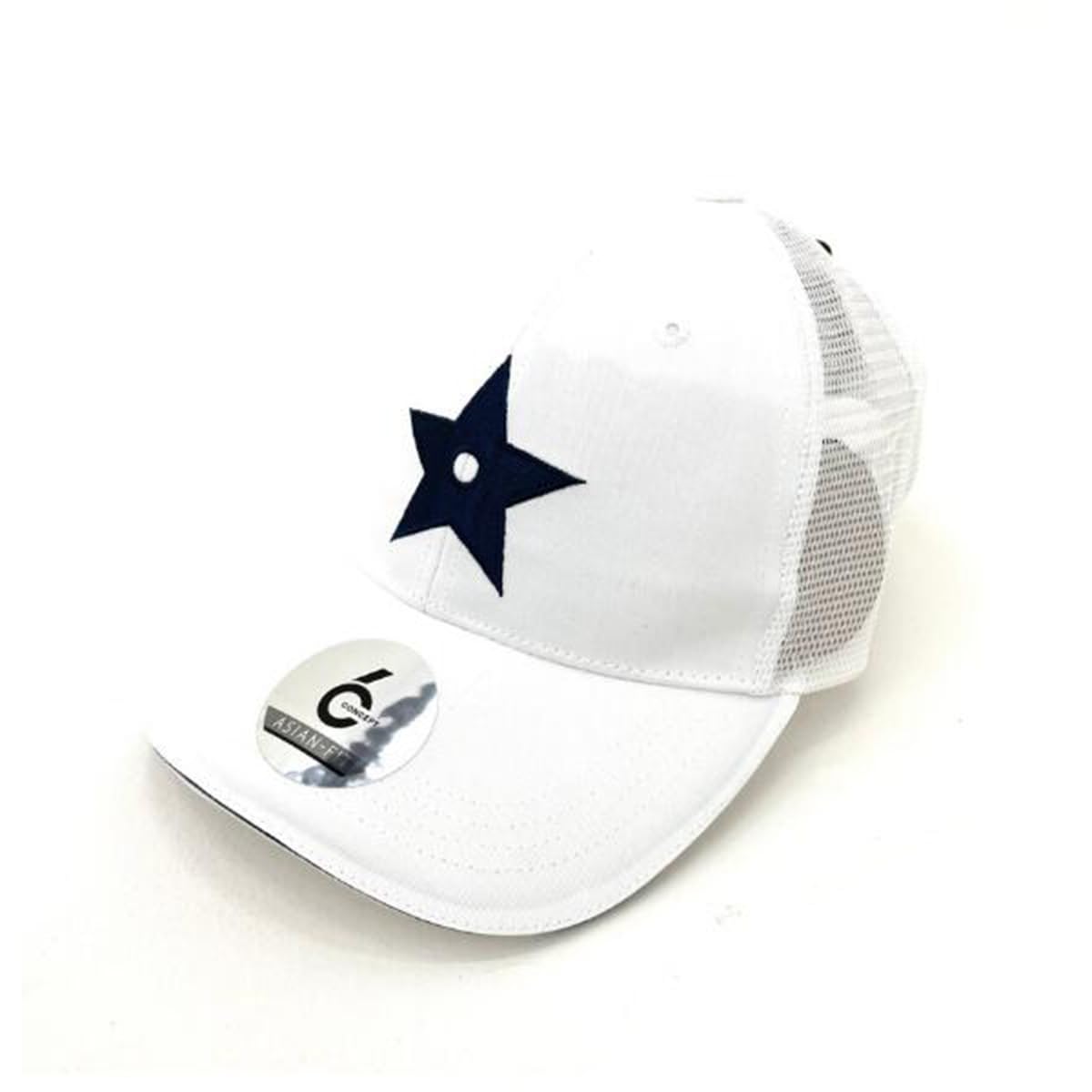 

Сетчатая кепка-шляпа Golf Star Mark Star Logo белая [Elite Grip] мужская белый
