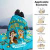 1pc, "Crackin' Me Up: Chip 'n' Dale Trouble Makers Throw Blanket Perfect for Home Decor, Couch Cover, Travel, Camping, Car, Beach, Office