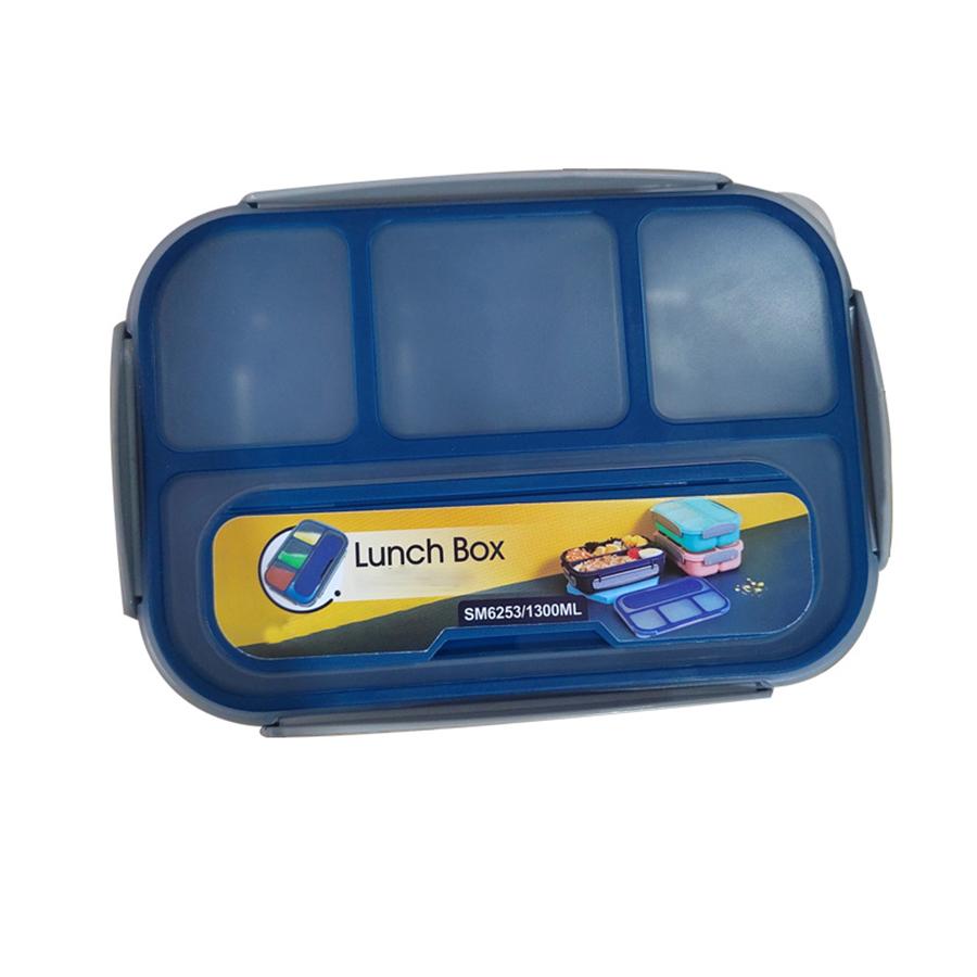 1PC Four Grid Format Lunch Box 1300ML Lunch Box For Students Sealed Leak Proof And Easy To Clean Student Bento Box