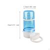 Bird Feeder Food Dispenser Viewing Clear Bowl Small Animal for Canary Finch
