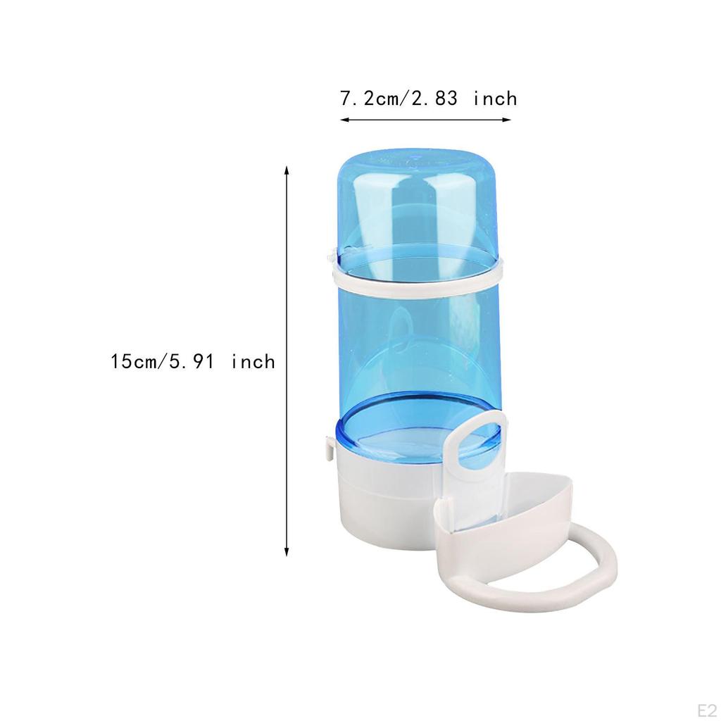 Bird Feeder Food Dispenser Viewing Clear Bowl Small Animal for Canary Finch