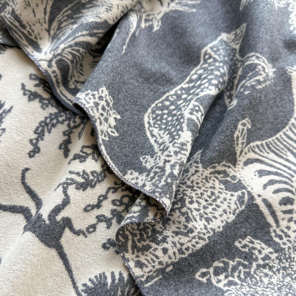 Brand Elegance Two-Sided Print Scarf Soft Warm Fringe Pashmina Shawl Autumn and Winter Outdoor Coldproof Windproof Blanket