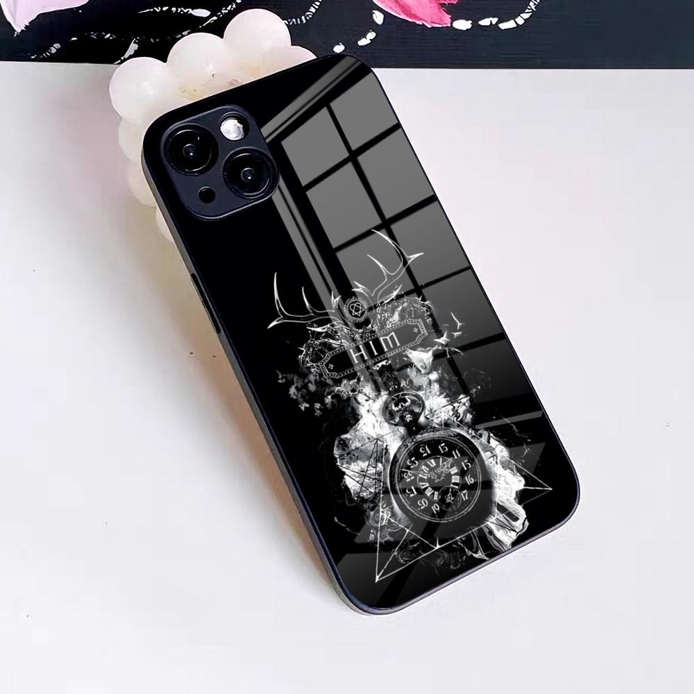 His I-Infernal M-Majesty Phone Case For IPhone 17 Pro Max 16 15 14 Pro Max 13 11 X Xs Xr 8 7Plus Glass Cover