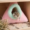 Triangle Rabbit Ears Bird Nest Soft Pet Cotton Sleeping Nest Creative Bird Hammock  Indoor Use
