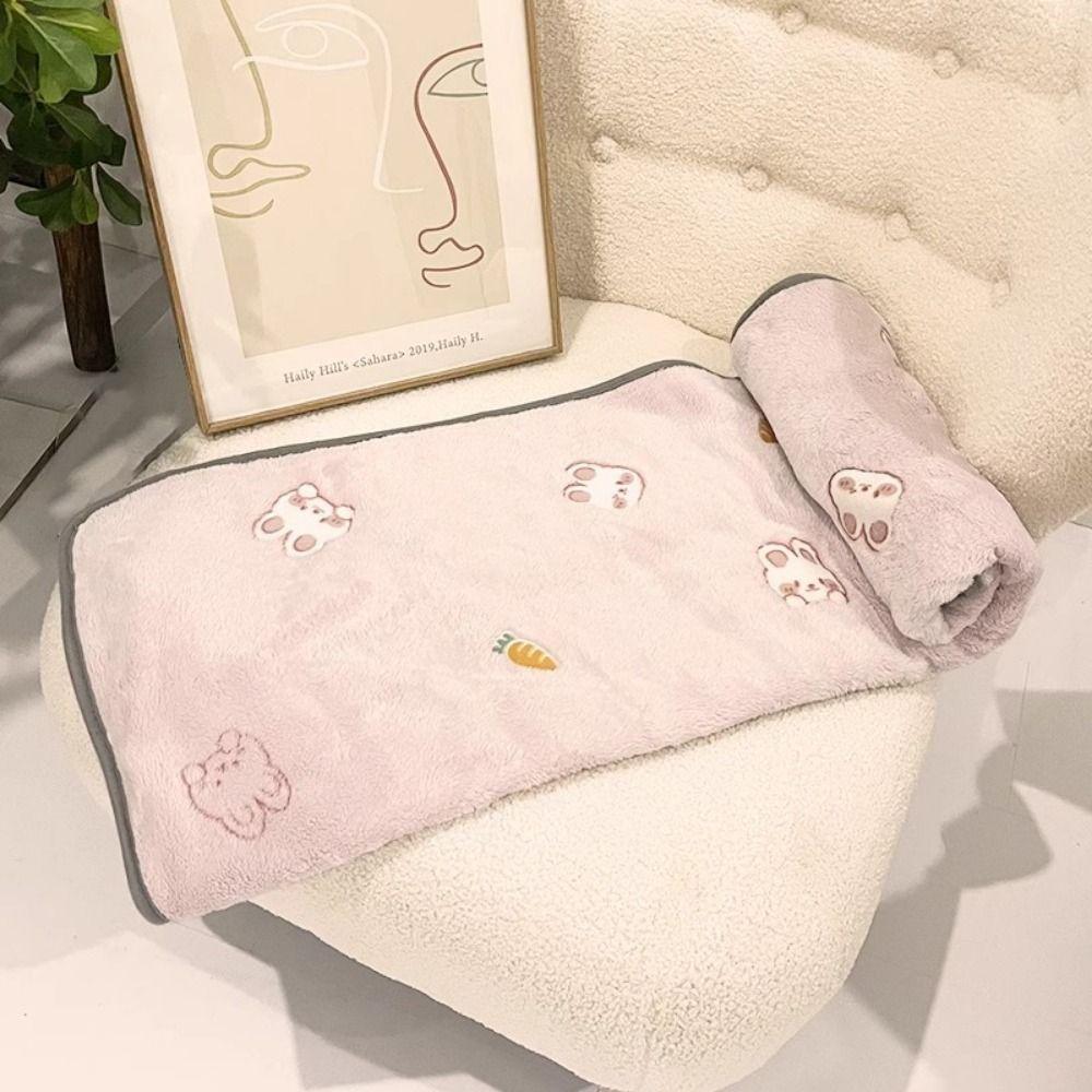 Pet Comfortable Blanket Cute Pattern Dogs Bed Blanket Warm Breathable Cat Bed Cover Soft Velvet Pet Sleeping Mat Autumn