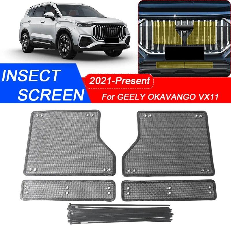 4PCS Car Insect-proof Air Inlet Protection Cover Airin Insert Net Vent Racing Grill Filter For GEELY OKAVANGO VX11 2021-2025