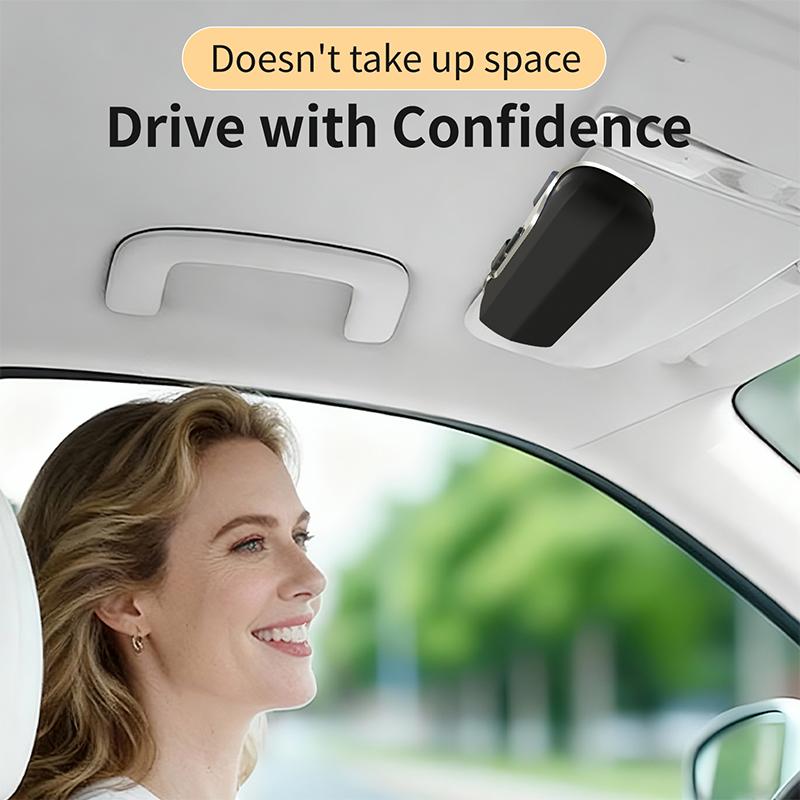 For Opel Car Sunglasses Holder, ABS Visor Glasses Case Clip Carbon Fiber Texture Car Sun Visor Glasses Box Storage