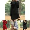 Cozy Womens Winter Long Sleeve Tunic Tops Pullover Hoodie Dress In Six Colors