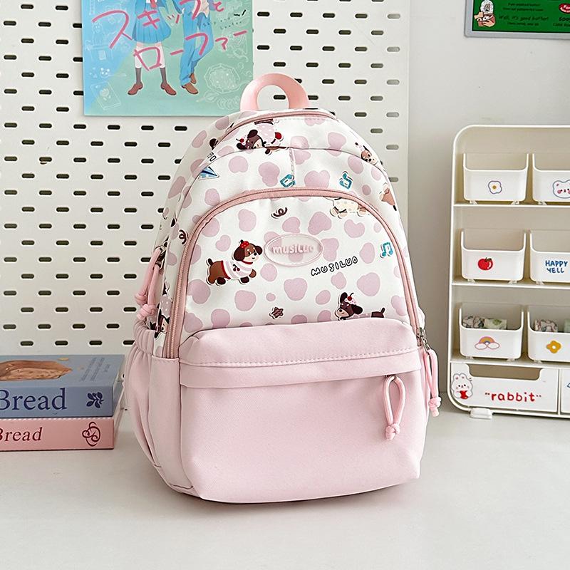 Schoolbag Japanese Girl Backpack Female Fresh and Sweet Wind Campus Student Schoolbag New Lightweight Large-capacity Commuting Backpack