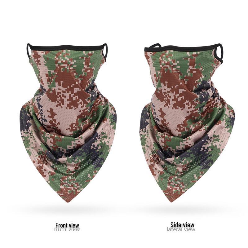 Camouflage Ear-Hook Tactical Neck Gaiter Face Mask