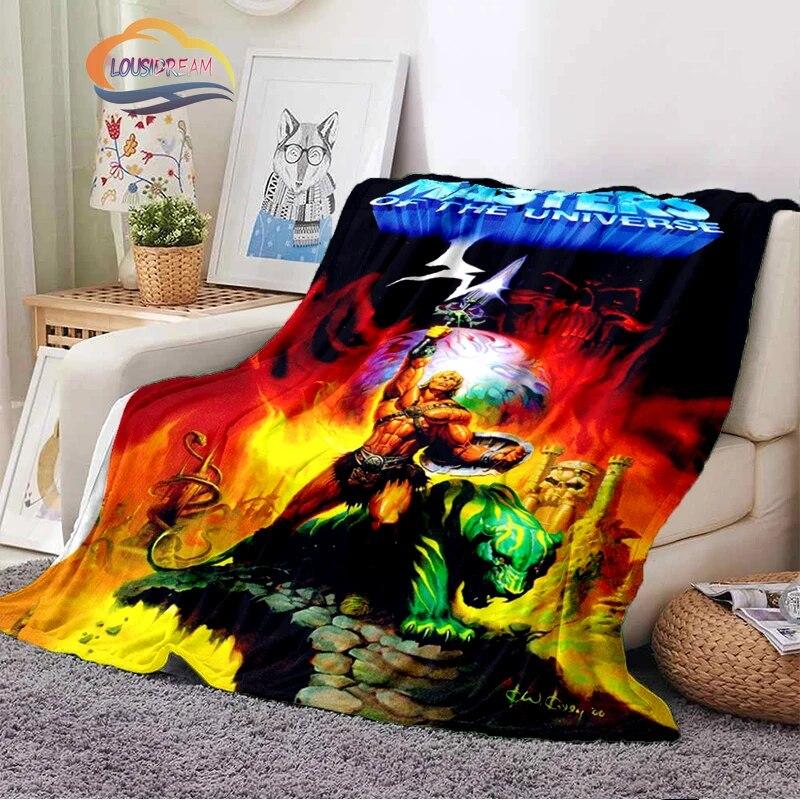Fashion Cartoon Masters of the Universe Blanket3D Print He-Man Rectangle Blanket Flannel Blanket Wearable Blanket Sofa  Blanket