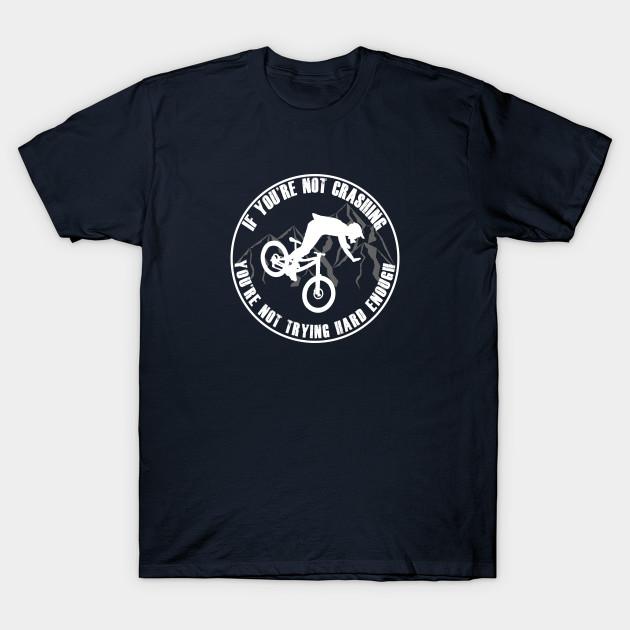 

Men Black Print T-shirt If Your Not Crashing Your Not Trying Hard Enough No-Cut Transfer Paper Print Cotton Tshirt - Men s Su... S разноцветный