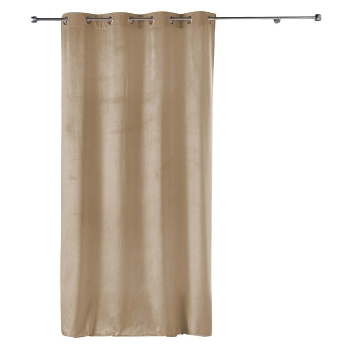 Rideau - EDEN - Velvetine - 140 x 240 cm - Effet velours - À œillets