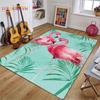3D Flamingo Rug Carpet for Livingroom Bedroom Kids Room Colorful Modern Rug Non Slip Floor Carpet INS Style Decor Flower Carpet
