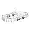 Daiya FLaundry Gentle Drying Corner Hanger with Aluminum 40 W X 36cm H X Replaceable Product 058113 Frame, Clothespins, 69.9cm 26.4cm D,