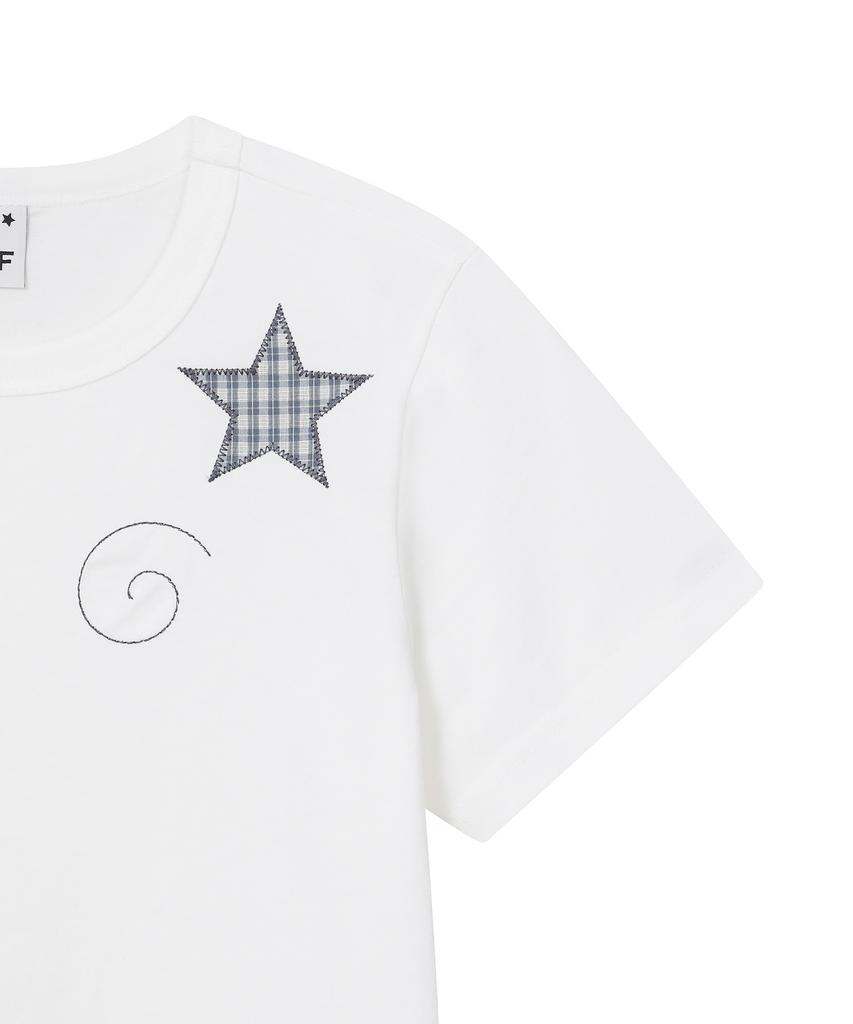 BAUF B Star Slim Fit T-Shirt [White]