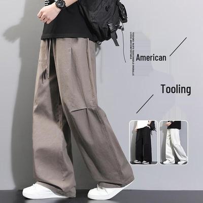VUUG Men's Cotton Loose Straight-Leg Work Pants