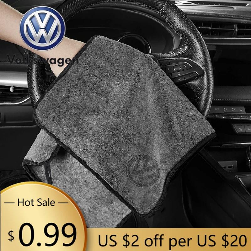 For VOLKSWAGEN VW Car Wash Microfiber Towel Auto Cleaning Drying Rag Cloth For Volkswagen VW Golf 5 6 Polo Passat Tiguan Touran