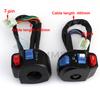 Aluminum 22mmATV Motorcycle Switches Motorbike Horn Button Turn Signal Electric Fog Lamp Light Start Handlebar Controller Switch