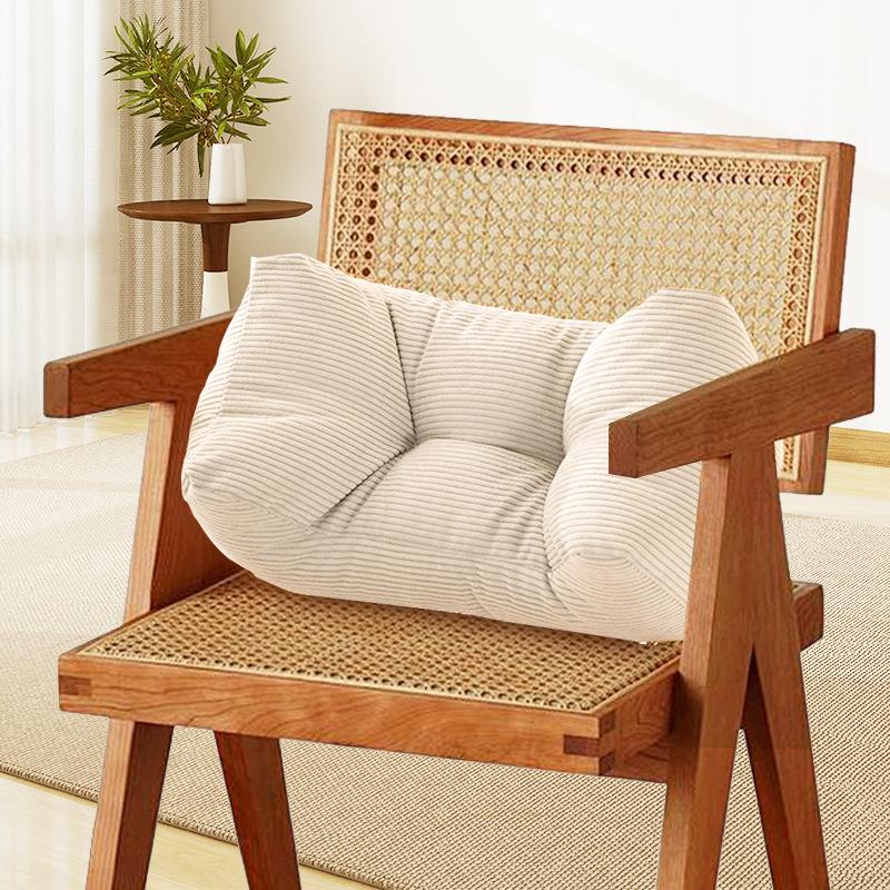 Vintage Style Thickened Multi-Functional Pillow - Hand Wash, Office Chair and Home Decor Polyester Back Cushion, Lumbar Support Nap Pillow