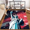 Statue of Liberty Themed Carpet with Fireworks and Red-Blue Design Suitable for Use As an Anti-slip for Living Room Bedroom Sofas