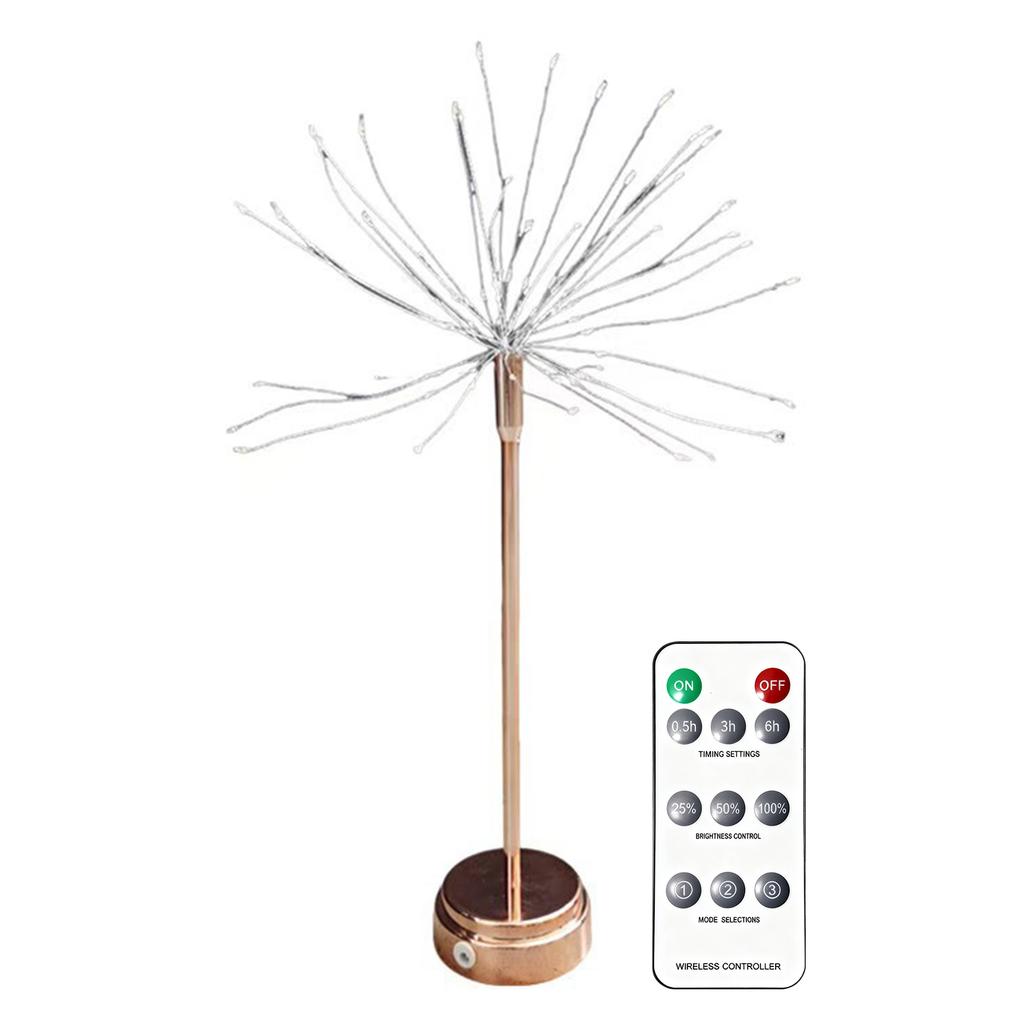 Mini Table Starburst Lights USB/Battery Christmas LED Star Light LED Twinkle Table Light for Home Party & Holiday