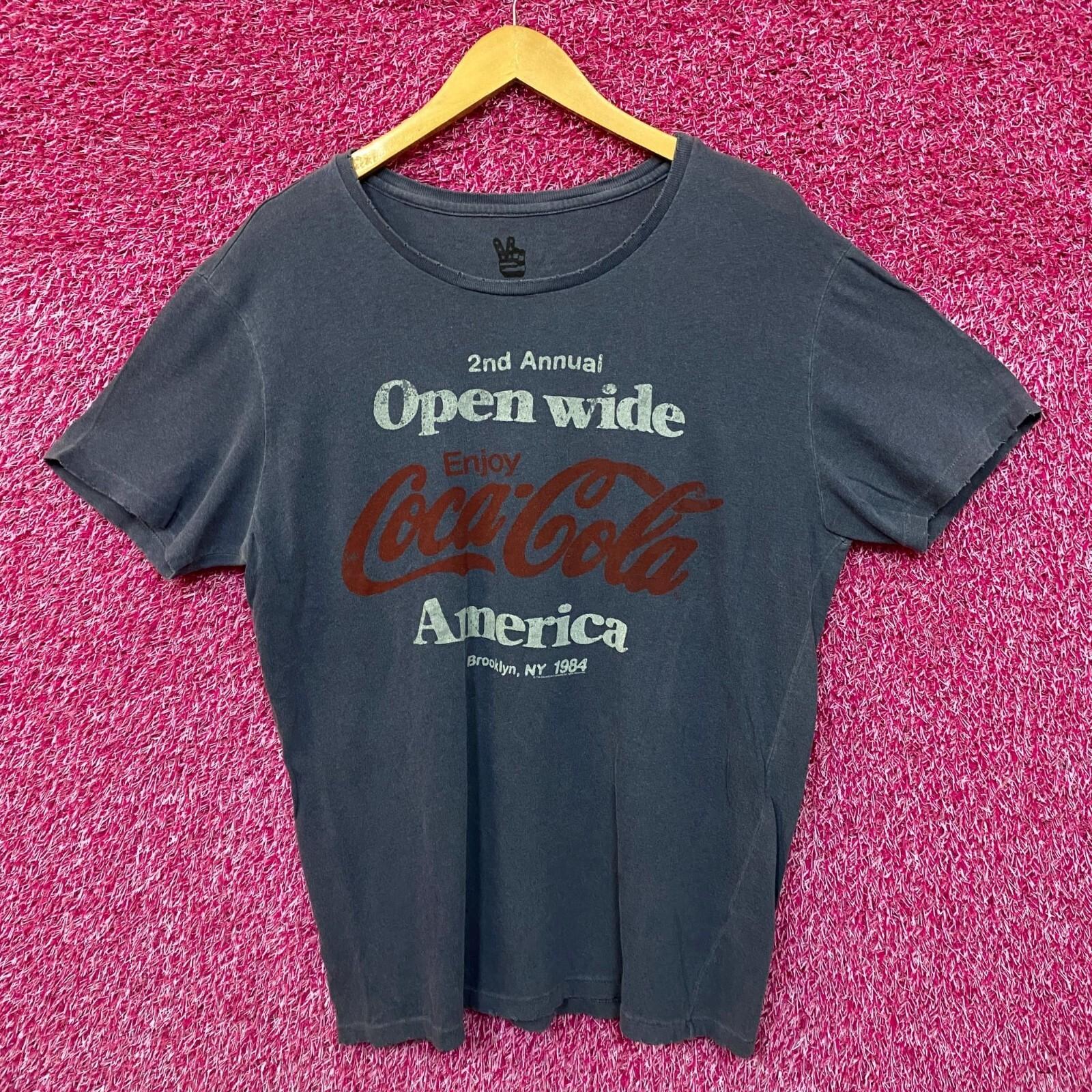 Coca-Cola Enjoy Coke 1984 Open Wide America Promo Tee L XXL