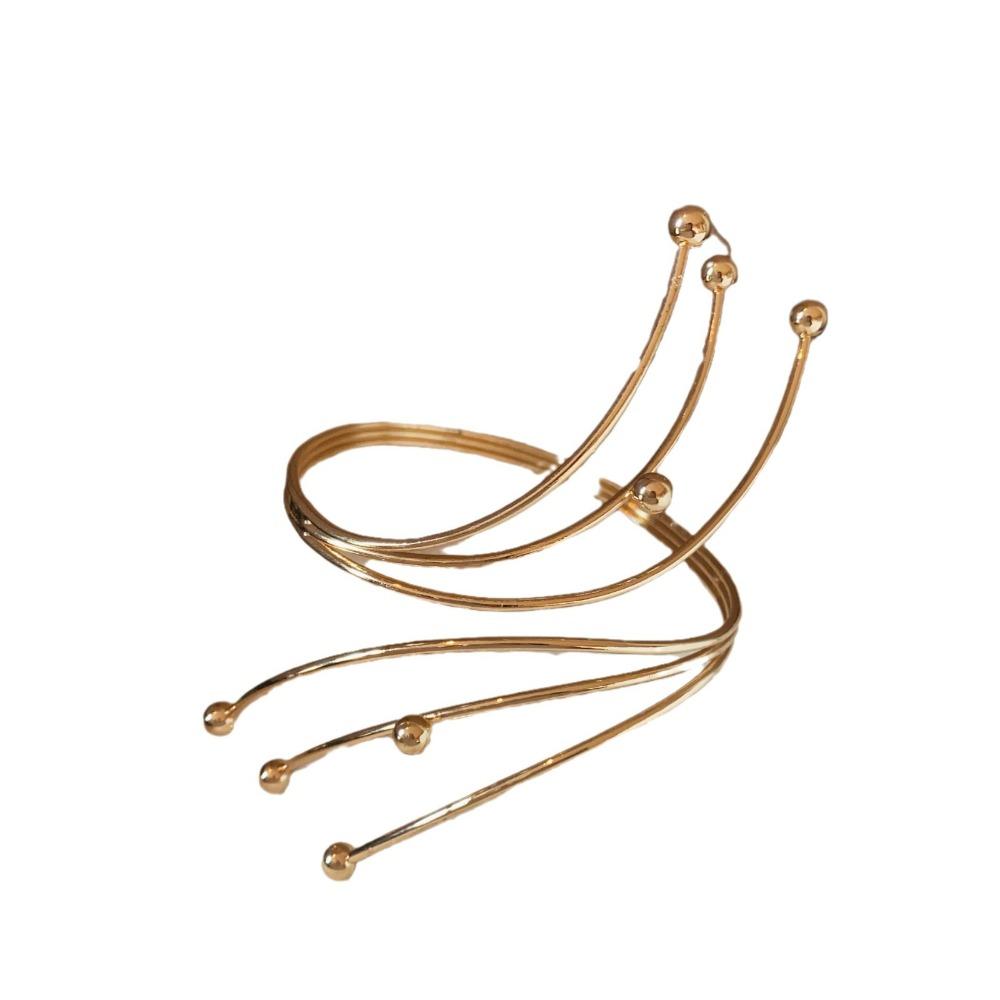 Adjustable Opening Cuff Bracelets Zinc Zinc Alloy Circle Upper Arm Bracelet Star Armband Arm Chain  Girls