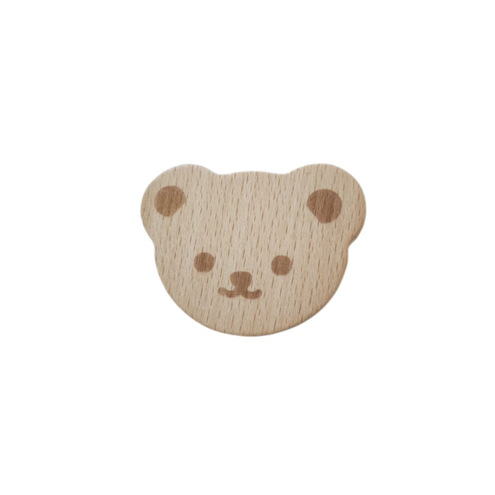 6 Pcs Wooden Wardrobe Knobs Drawer Handles Furniture Handle Wardrobe Knobs Cute Bear Handle  Closet