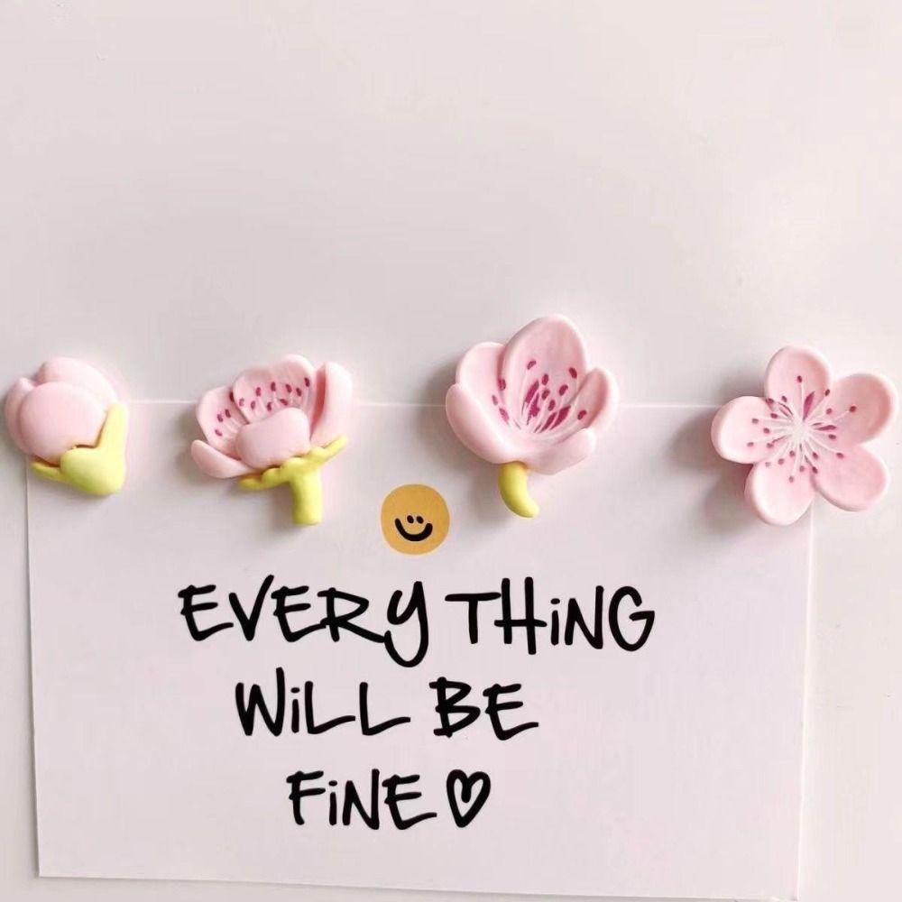 Blossom Shaped Cute Magnetic Creative Note Holder Message Sticker Board Stickers Fridge Magnets