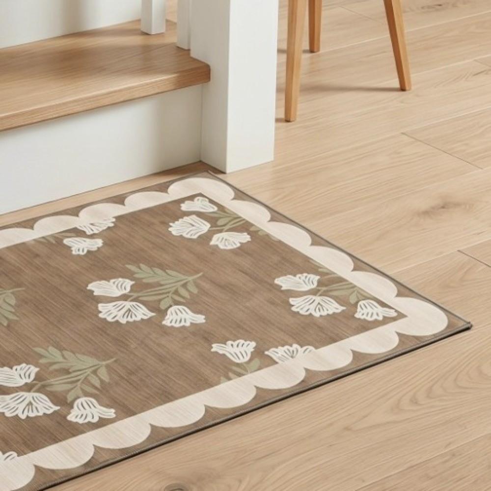Soft Absorbent Mat Retro Bathroom Door Pad Wear-resistant Door Mats Bathroom Use