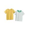2026 Sommer Jungen Koreanischer Stil Gestreiftes Lycra Baumwolle Rundhals T-Shirt