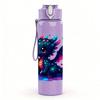 1PC Colorful Fantasy Dragon 750ml Color Plastic Sports Water Bottle Leakproof Flip Straw Lid Suitable for Sports Office Home Use