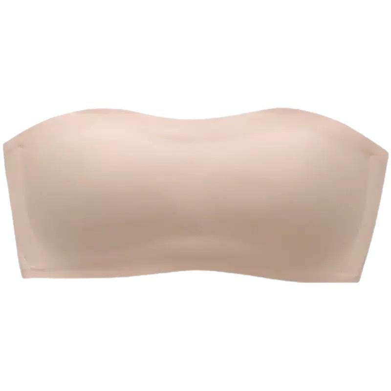 Nahtloses trägerloses Bandeau mit rutschfestem Geleistreifen für Damen, Schönes Rückendesign, Ideal für kleine Brüste