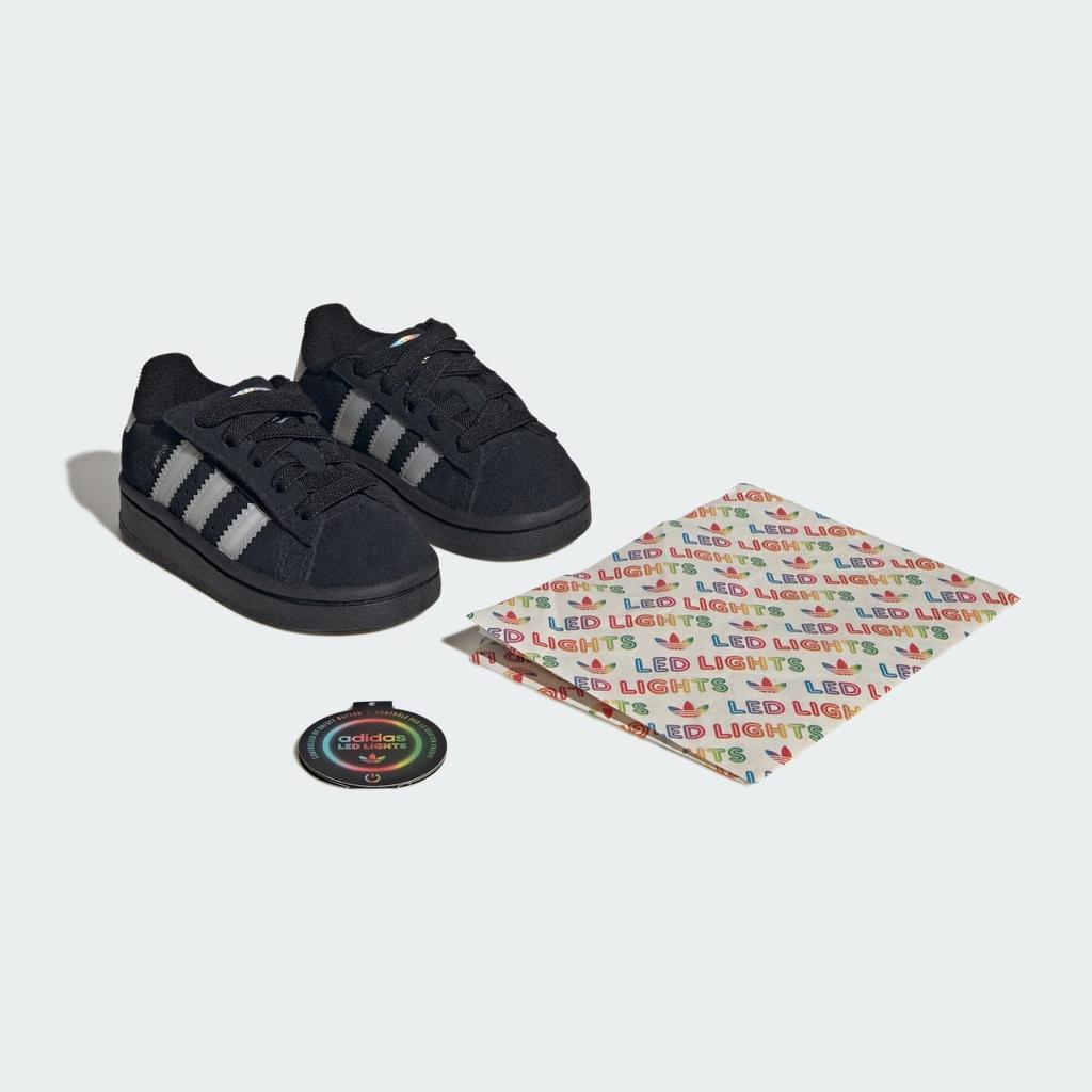 adidas CAMPUS 00s LED LIGHTS CF EL I KI9396 Kids' Originals Sneakers Core Black / Cloud White / Pure Purple