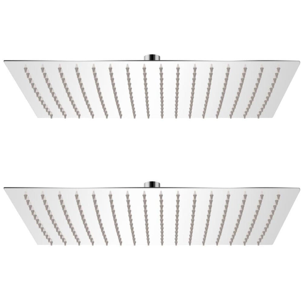 Pomme de douche plongeante 2 pcs Acier inoxydable 30x40 cm