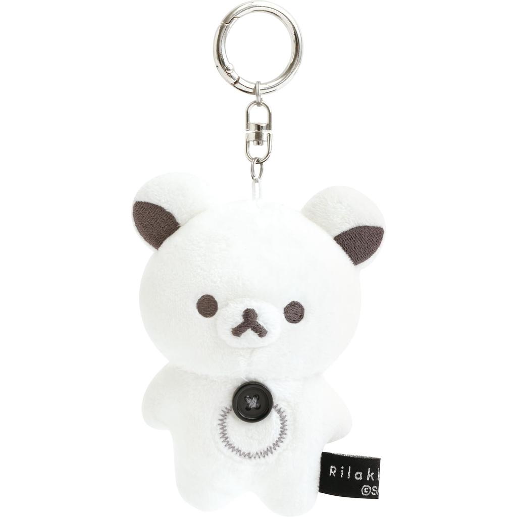 MV73801 Rilakkuma BASIC RILAKKUMA MONOCHROME Hanging Plush Toy Korilakkuma