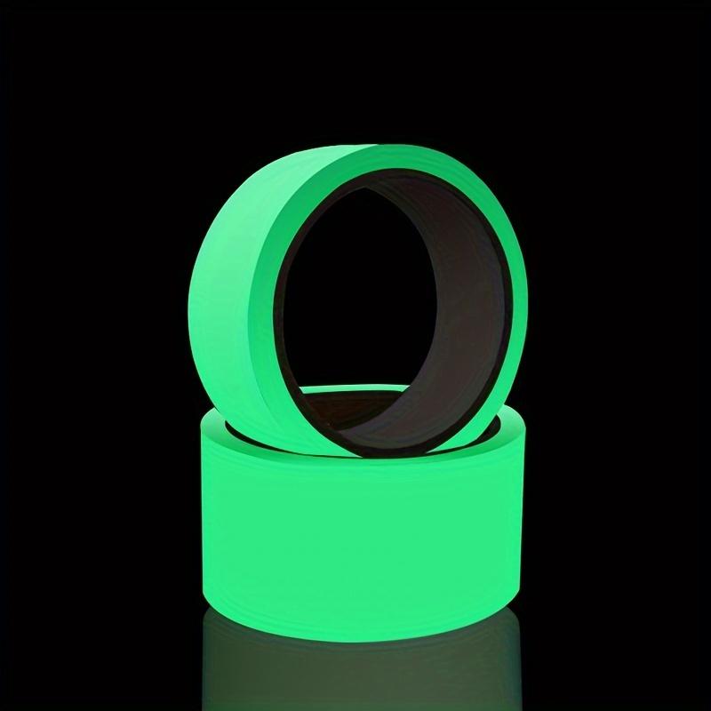 5M Ultra-Bright Glow-in-the-Dark Staircase Safety Tape Fluorescent Green Anti-Collision Adhesive Sticker with PVC Material for Stage and Fire Warning