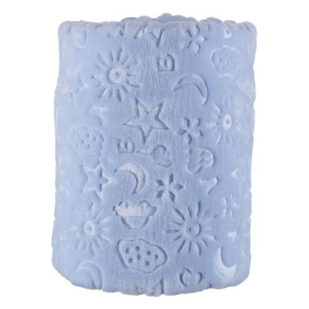 Blue Winter Thick Embossed Baby Blanket