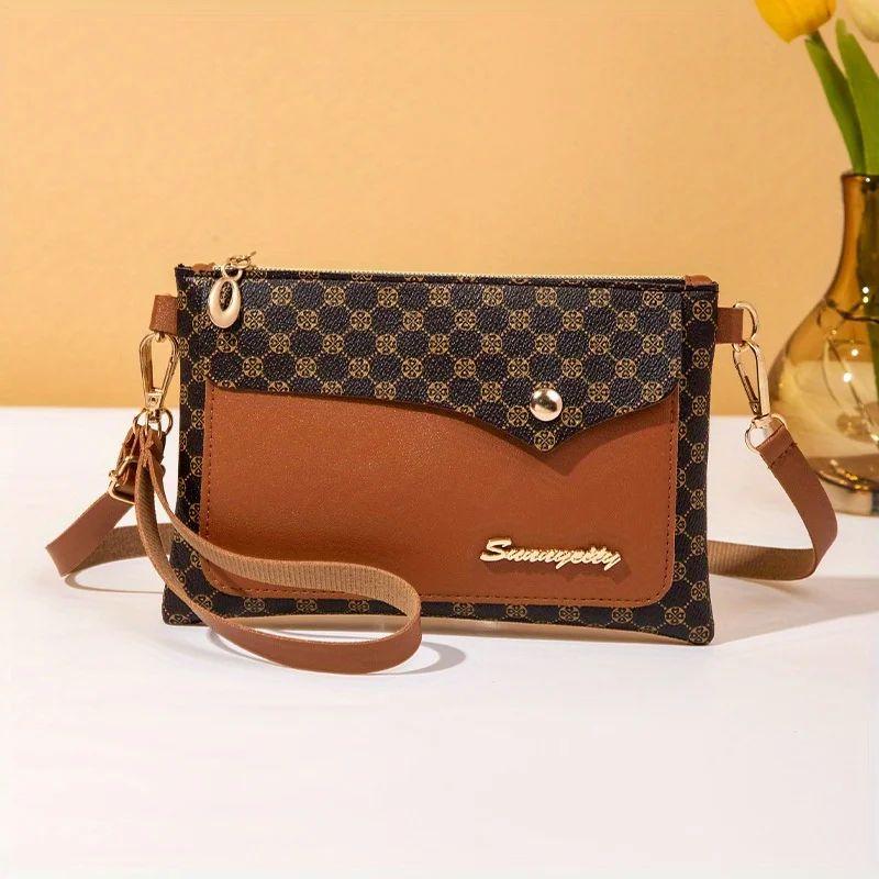 Women's Leather Fashion Shoulder Crossbody Bag Coin Purse Multi-function Handbag