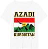 Grafica bandiera curda del Kurdistan maglietta unisex 100% cotone 2026 Estate Nuova stile Harajuku da uomo Manica corta moda T-shirt girocollo