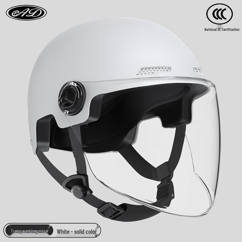 Certified Electric Motorcycle Safety Helmet for Men & Women, Gray, All-Season, Sun Protection