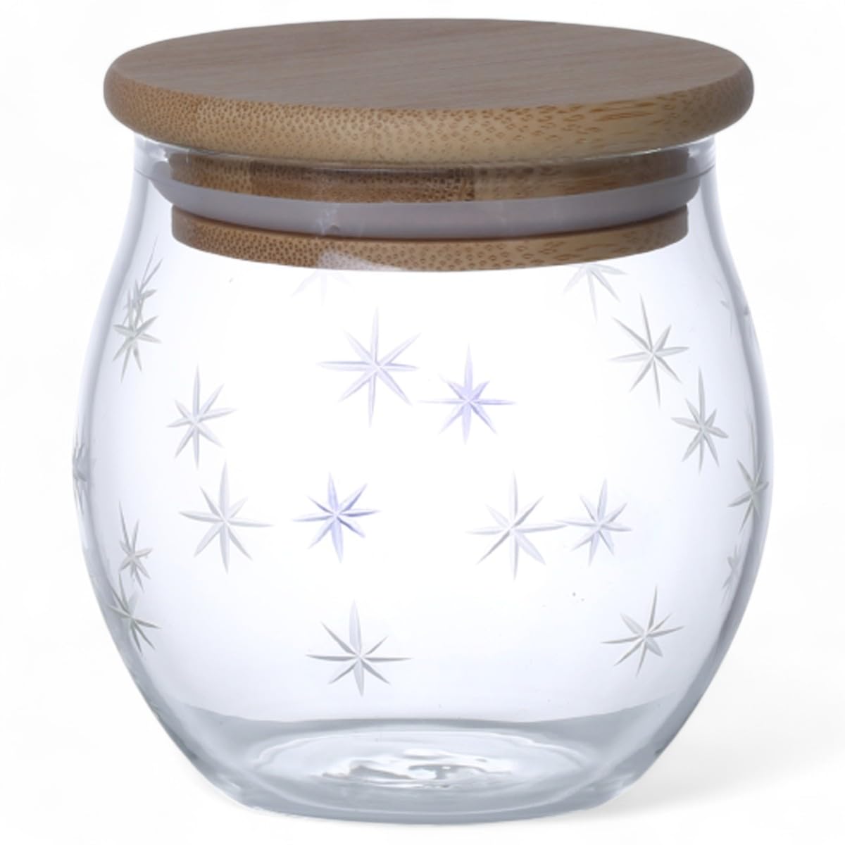 

Mizukage Pickling Glass x Snow Convex Current Model J-kitchens Container/Heat-Resistant Canister, 7.6cm 9.0cm, 350cc, Pattern, Design,