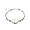 Bracelet - Luxenter - Siever - Argent 925 - Plaqué finition en rhodium - Perle Blanche